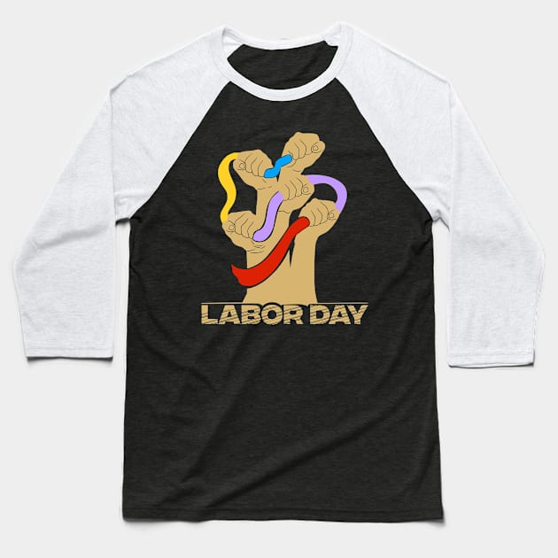 Labor Day Baseball T-Shirt by PatBelDesign